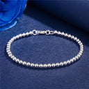 Elegant 925 Sterling Silver Charm Bracelet for Women