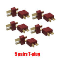 XT60 XT-60 Bullet Connectors: Upgrade for RC Lipo Battery & Drone  ourlum.com 5 pair T plug  