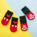 Cozy Anti-Slip Dog Socks for Small-Medium Paws Warmth