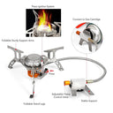 Ultralight 3500W Camping Gas Stove Burner with Windshield