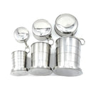 Compact Stainless Steel Folding Cup for Outdoor Travel