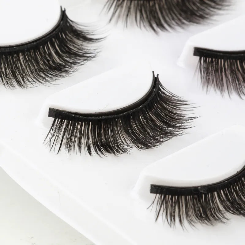 Magnetic Eyelashes 3D Mink Eyelashes Magnetic Eyeliner Magnetic 3D Lash Short False Lashes Lasting Handmade Eyelash Makeup Tools  ourlum.com   