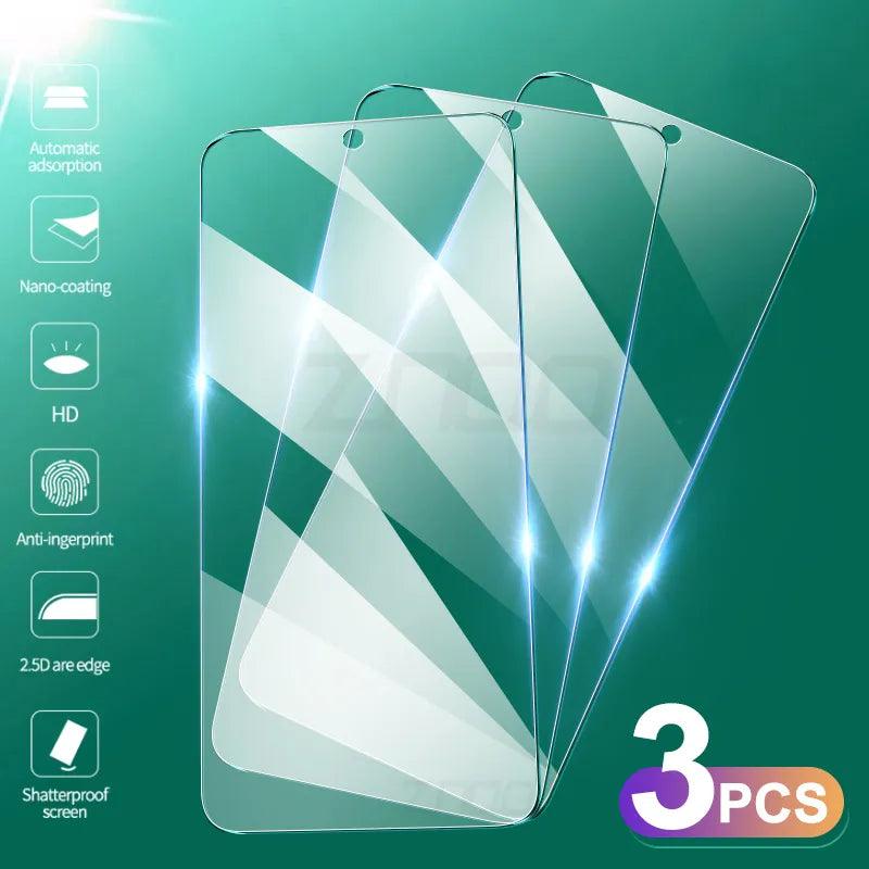 3-Pack High Definition Tempered Glass Screen Protectors for Xiaomi Redmi Note Series  ourlum.com Redmi Note 8 3Pcs Glass 