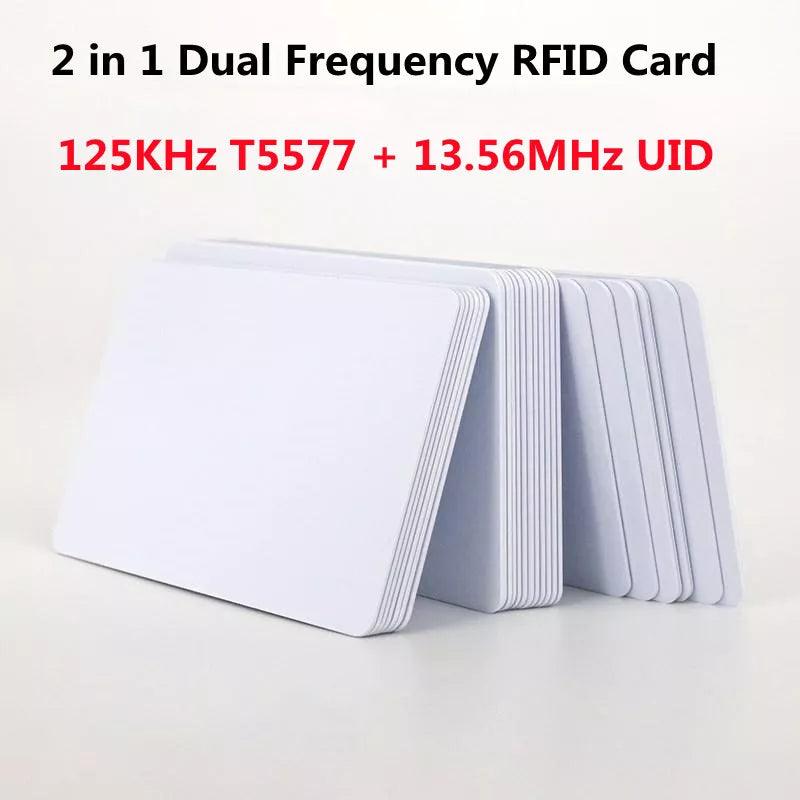 RFID Dual Chip Key Cards: Advanced Security Solution with Dual Chip Frequency  ourlum.com 5pcs  