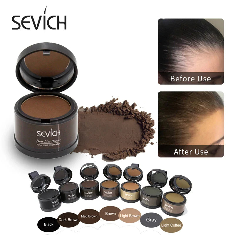 Sevich Hair Fluffy Powder Instantly Black Blonde Root Cover Up Hair Concealer Coverag Paint Repair Fill In Shadow Thinning  ourlum.com   