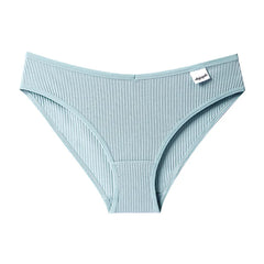 Striped Cotton V Panty: Stylish & Breathable Women's Underwear