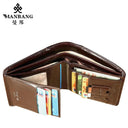 ManBang Leather Men's Wallet Stylish Short Purse Card Holder