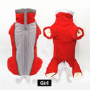 Winter Warm Waterproof Reflective Dog Jumpsuit for Small Dogs