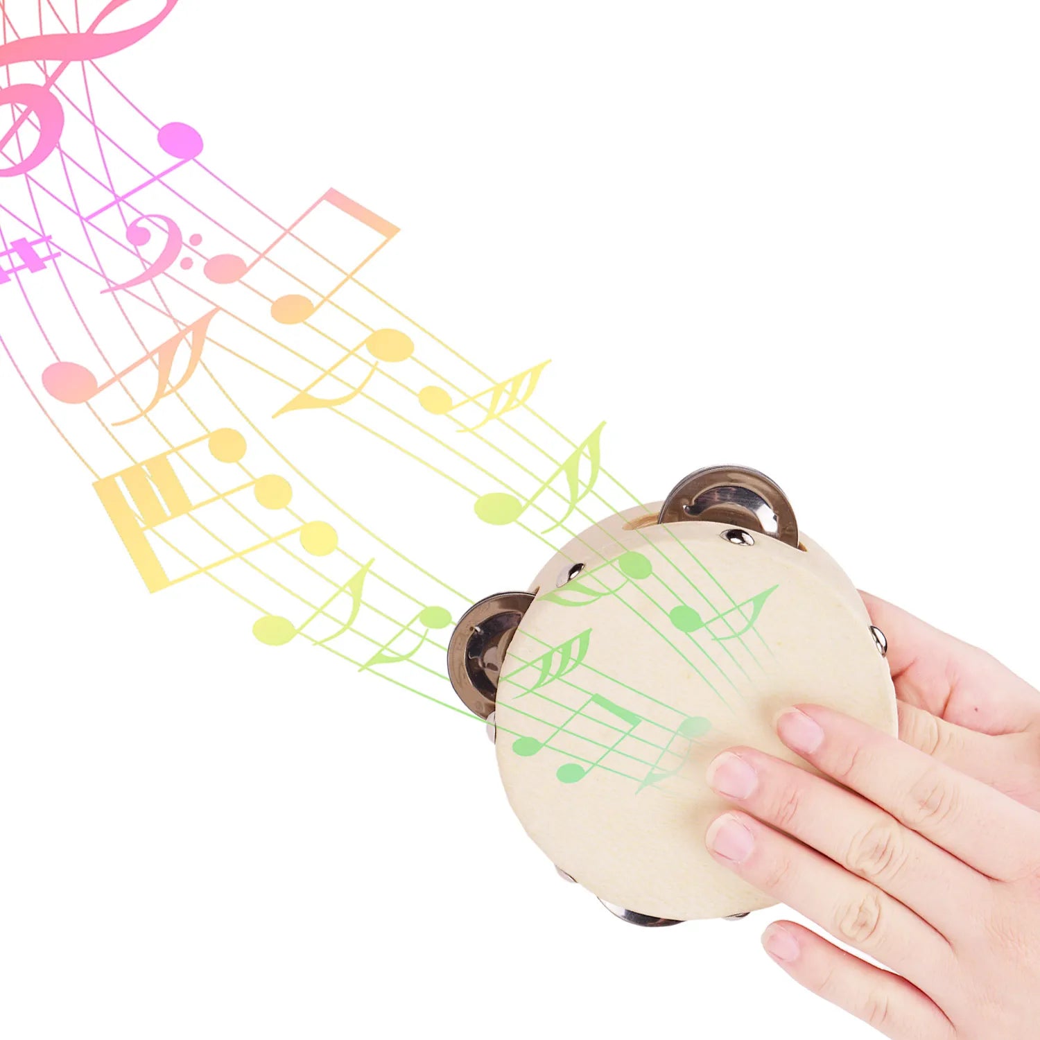 4/6/8/Inch Musical Instruments Tambourine Drum Percussion Hand Drums Toys Children Educational Tambourine Percussion Instrument