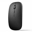 Wireless Rechargeable Mouse: Silent Slim Mini for Home/Office  ourlum.com black  