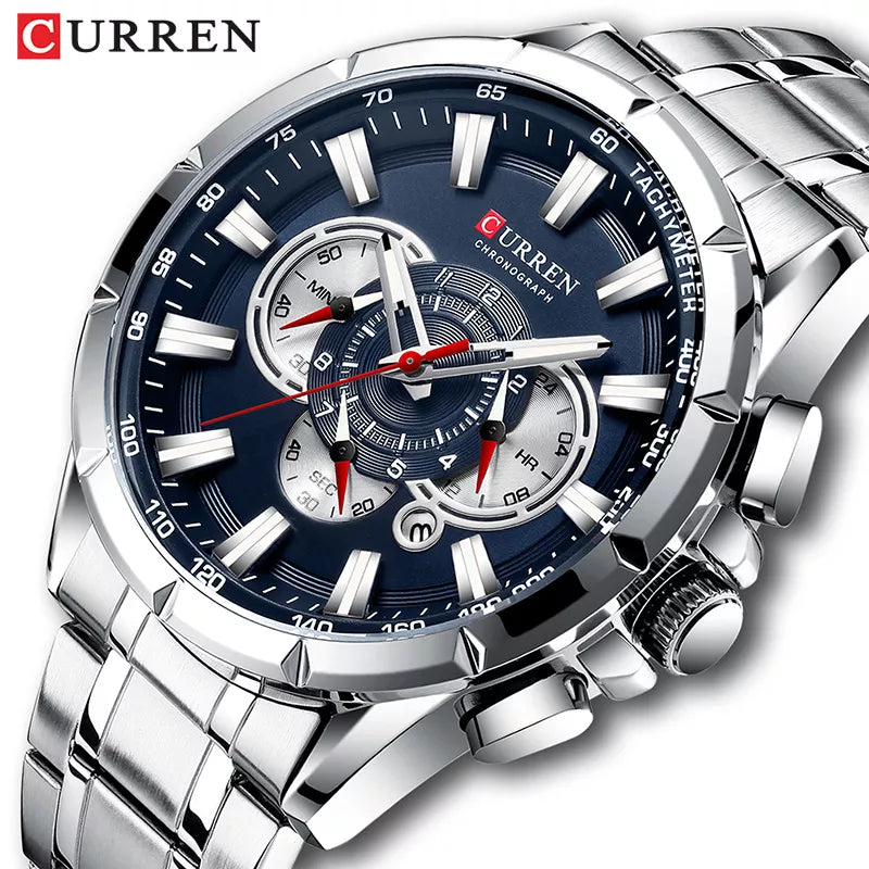 Curren Chronograph Men's Sport Watch: Stylish & Waterproof Wristwatch  ourlum.com   