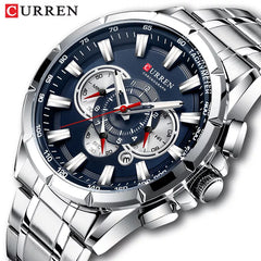 Curren Chronograph Men's Sport Watch: Stylish & Waterproof Wristwatch