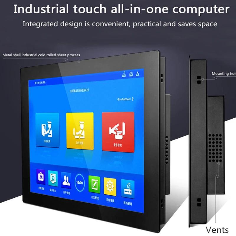 Embedded Touchscreen Mini PC with Core i3 Processor - Industrial-Grade 17" or 19" AIO Computer  ourlum.com only monitor 17 inch 1280x1024 
