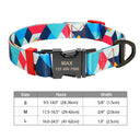 Engraved Nylon Pet ID Collar with Nameplate for Dogs: Personalized Safety Tag Collar  ourlum.com 112BLUE S 