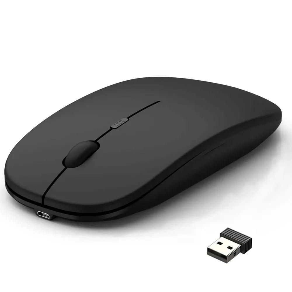 Wireless Rechargeable Mouse: Silent Slim Mini for Home/Office  ourlum.com   