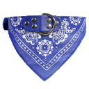 Pet Neckerchief Collar with Cute Print Scarf - Small Dog & Cat Accessories  ourlum.com Navy Blue S 