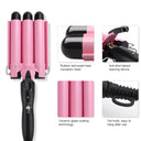 Professional Hair Curling Iron Ceramic Triple Barrel Waver Tool