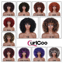 Afro Kinky Curly Wigs Ombre Heat Resistant Hair Cosplay