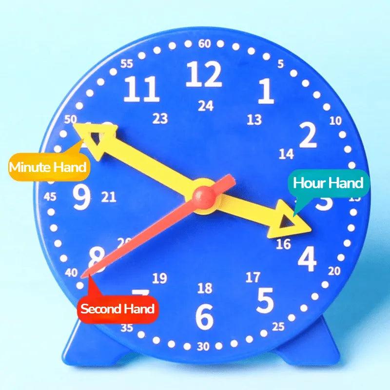 Montessori Clock: Colorful Clocks for Early Preschool Learning  ourlum.com   