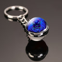 Creative 12 Constellation Key Ring Time Stone Keychain