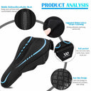 Comfortable 3D Gel Bicycle Saddle Cover for Mountain Bikes