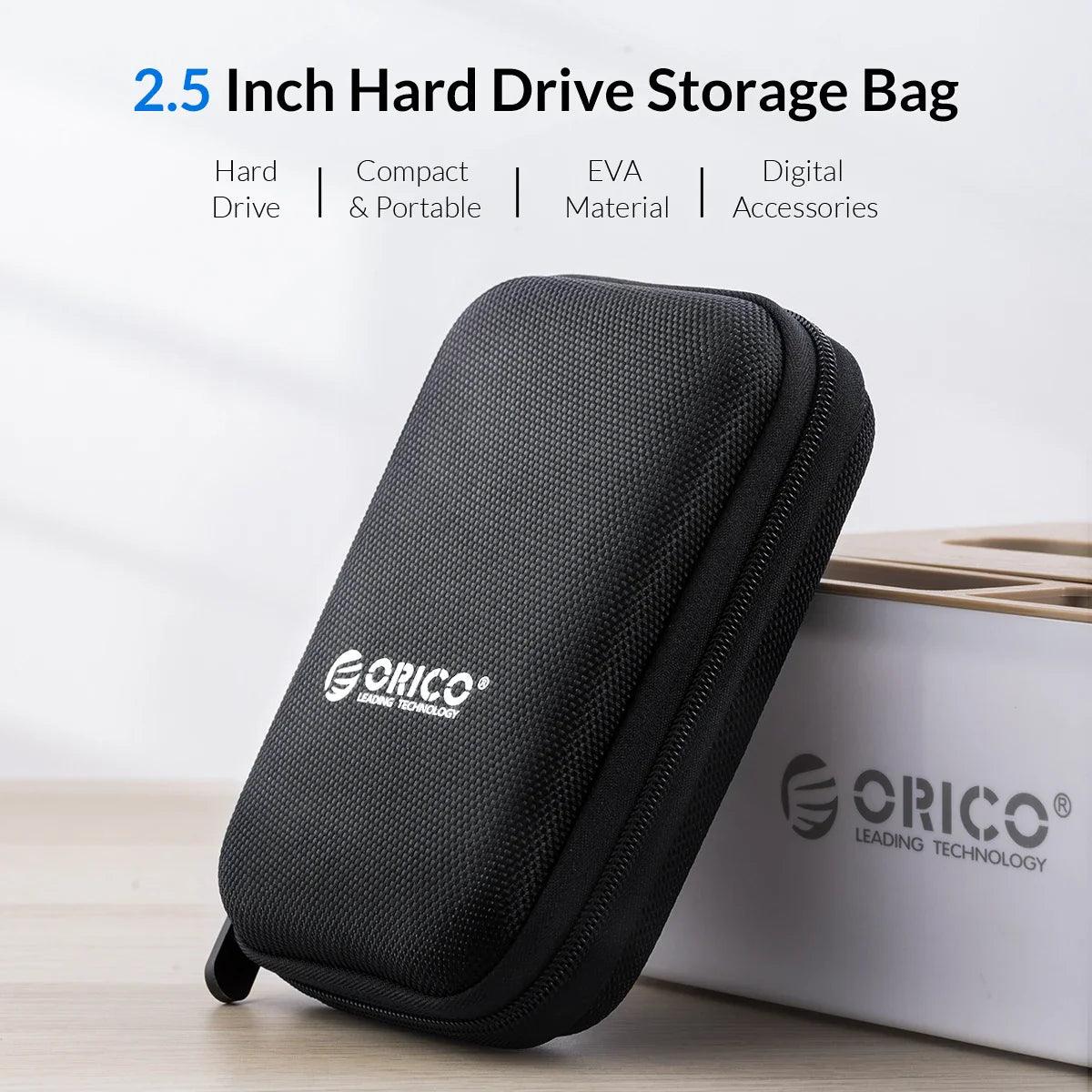 ORICO HDD Storage Bag: Ultimate Dual Protection for Portable Hard Drives  ourlum.com   