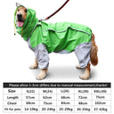 Large Dog Waterproof Raincoat Hooded Jacket Overalls - 6XL  ourlum.com   