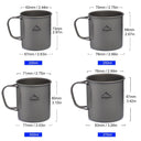 Titanium Camping Mug - Lightweight Outdoor Travel Cup