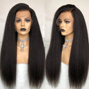 Kinky Straight Remy Human Hair Wig for Volume and Style