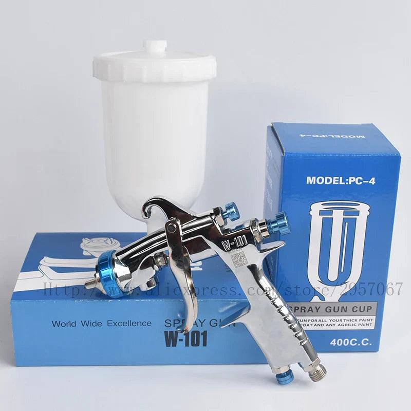 high quality W101 hvlp gravity spray gun W-101 400CC plastic pot 1.0/1.3/1.5/1.8mm original authentic spray gun  ourlum.com   