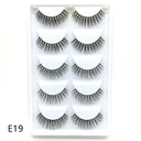 New Full 5 Pairs one box 3D Mink Hair False Eyelashes Natural Thick Long Eye Lashes Wispy Makeup Beauty Extension Tools H13  ourlum.com 5PairsE19  