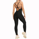 Backless Yoga Jumpsuit Set for Women: Stylish Fitness Wear