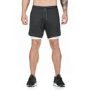 2025 Summer Running Shorts Men 2 in 1 Quick Dry Gym Shorts