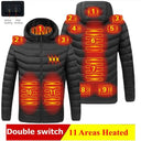 Men Winter Warm USB Heating Jackets Smart Thermostat Waterproof