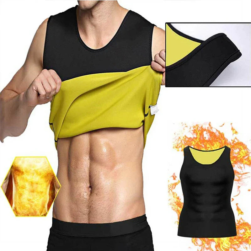 Men's Neoprene Sauna Vest - Slimming Thermo Waist Trainer for Effective Weight Loss