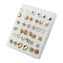 Women Acrylic Crystal Stud Earrings Set: Trendy Small Studs for Fashionable Women  ourlum.com 15  