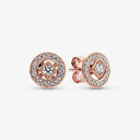 925 Sterling Silver Crystal Stud Earrings Set with Rose Gold Crown Heart Infinity Bee Design  ourlum.com 23  