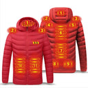 Men Winter Warm USB Heating Jackets Smart Thermostat Waterproof