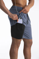 Summer 2024 Running Shorts Men 2 in 1 Quick Dry Gym Shorts