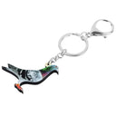 Acrylic Carrier Pigeon Keychains: Trendy Bird Bag Purse Charms for Women & Men  ourlum.com   