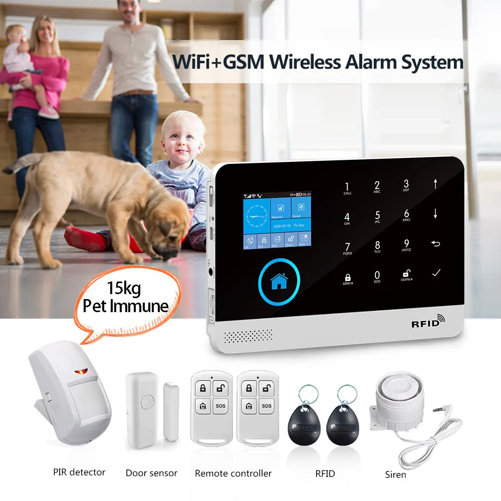 PGST Smart Home Security System with Pet Immune Motion Sensor  ourlum.com   