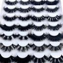 5-14Pairs Fluffy Lashes 10-25mm 3D Mink Lashes Long Thick Natural False Eyelashes Wholesale Lashes Vendors Makeup Mink Eyelashes  ourlum.com   