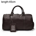 Big Capacity Genuine Leather Travel Bag For Men Women Stylish