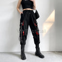 Women Cargo Pants 2023 Harem Fashion Punk Jogger Trousers