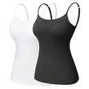 Adjustable Cotton Cami with Shelf Bra Women's Tank Top