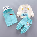 Cozy Winter Hooded Outerwear Set for Baby Boys and Girls  ourlum.com SkyBlue 12M 