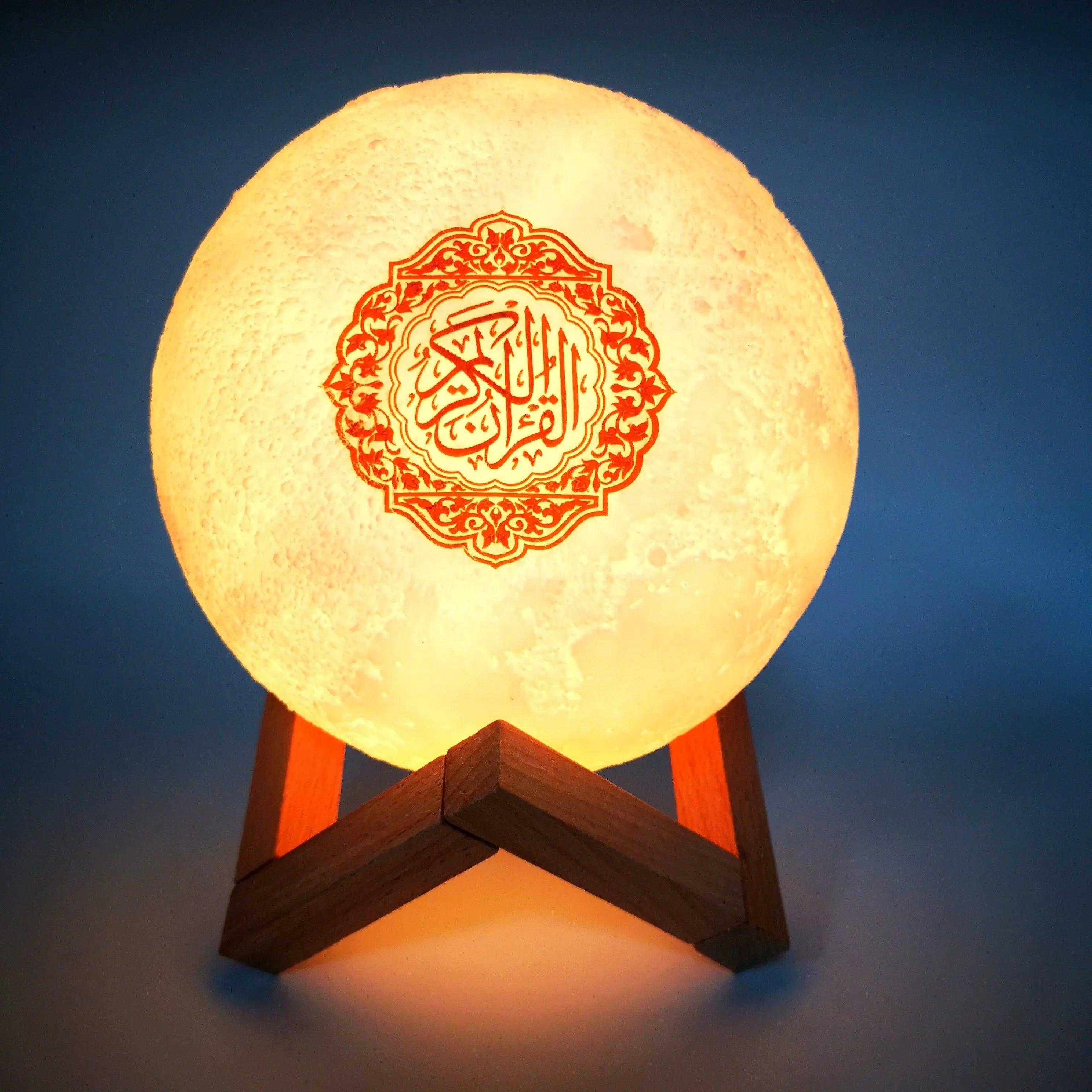 Quran player APP Control moon lamp 3D Night Light Wireless Quran Speakers Colorful Moon Muslim Speaker Koran  ourlum.com   