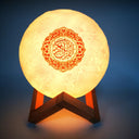 Wireless Quran Player Moon Lamp - 3D Night Light Speaker