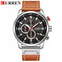 CURREN Men's Chronograph Watch: Stylish Luxury Timepiece for Modern Gentleman  ourlum.com silver black CHINA 