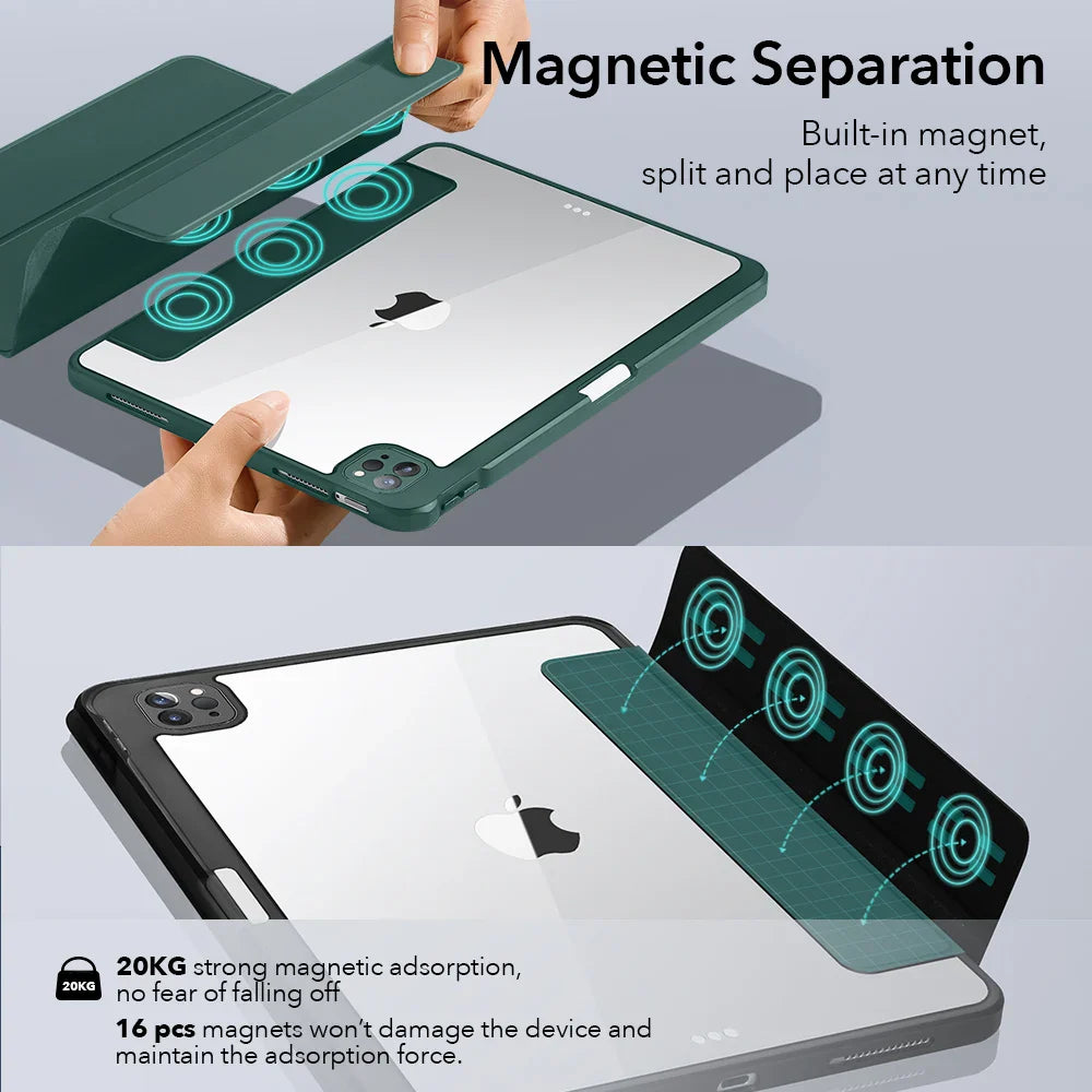 ESR for iPad mini 6 Case Magnetic Case for iPad Air 5 4/iPad 9 8 7 10.2 Strong Protective Case for iPad Pro 11 12.9 2021 2020